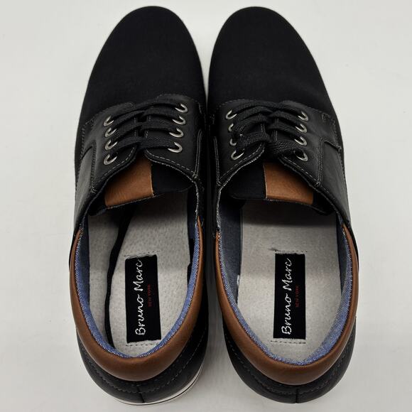 Bruno Marc Shoes Mens 9.5 Rivera-01Black Business Casual Lace Up Loafers Oxford - Picture 5 of 8